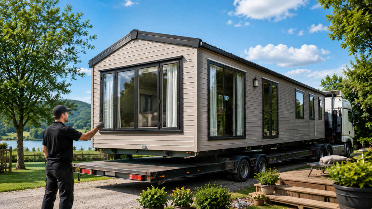 mobil-home avec la livraison gratuite